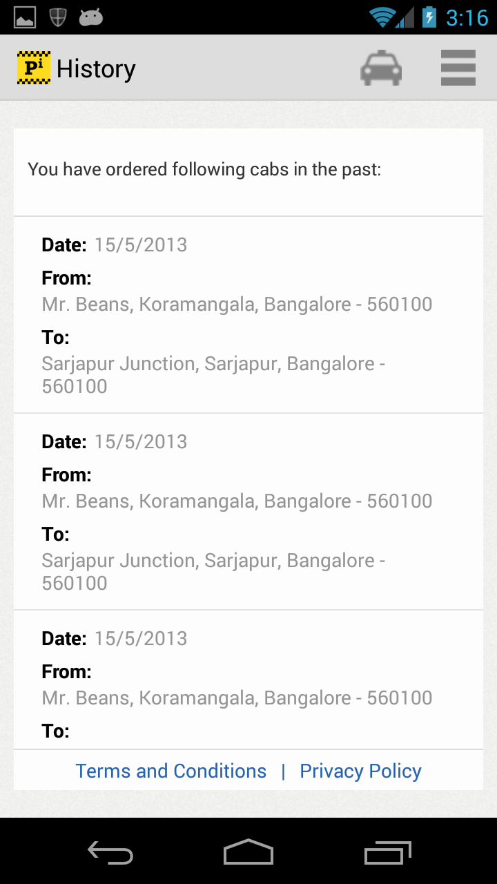 Pi Taxi screenshot 5